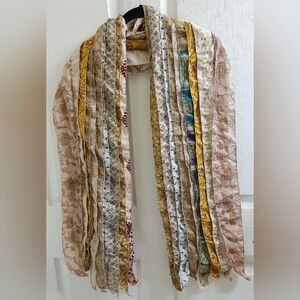 Boho silk scarf